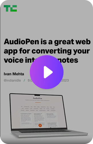 AudioPen.ai is revolutionizing the way we take notes!